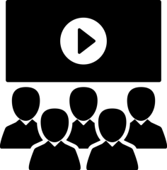 Conference Hall Silhouette Cutting Svg Files, Free Vectors File